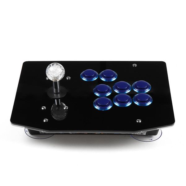 Arcade Стик PC Game Джойстик USB Fightstick свет 6 кнопок контроллера - Blue