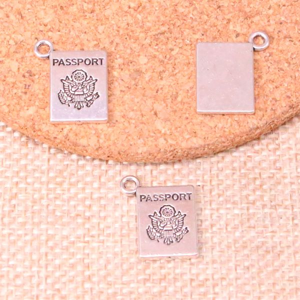 67pcs Charms Book Passport 18*14 -мм антикварный приготовление подвесной подвеска, винтажное тибетское серебро, украшения ручной работы ручной работы