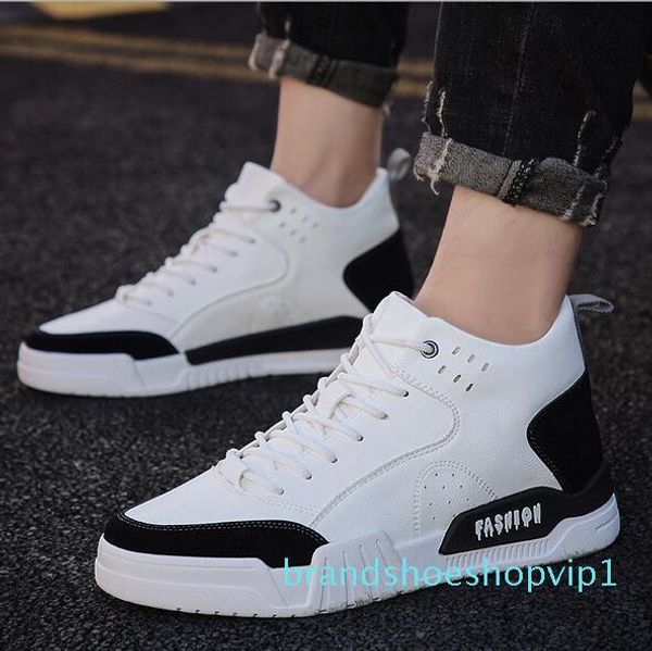 

ajd-9009 autumn mid-shoes designer shoes white fashion platform sneakers mid upper triple s leather mens casual shoes us size 6.5- s02, Black