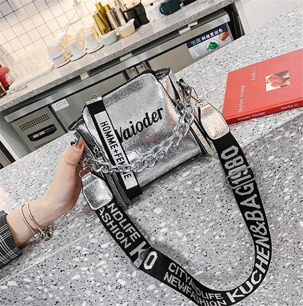 

дизайнер сумка мода tide дама письмо сумка широкого ремень цепь сумка женщина crossbody сумка высокого качество девушка newset 2