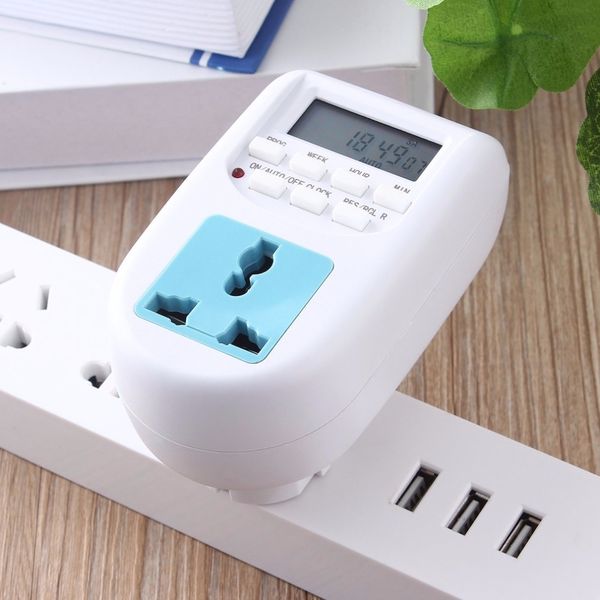 

new eu plug new energy saving timer programmable electronic timer socket digital timer household appliances for home devices other kitchen