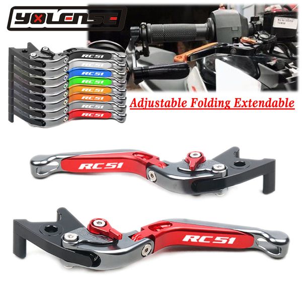 

motorcycle accessories folding extendable brake clutch levers for rc51 rvt1000 sp-1 sp-2 2000-2006 2001 2002 2003 2004