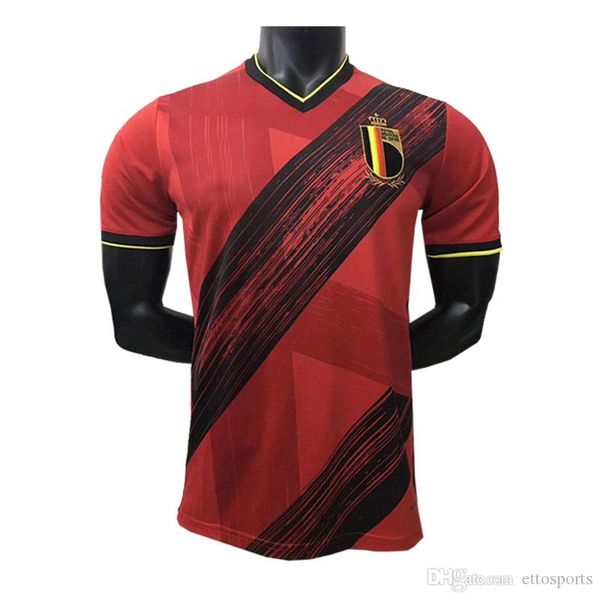 

2019 2020 european cup league belgium home soccer jersey de bruyne football shirt uniform e.hazard 2018 belgian away camiseta de fútbol kits, Black