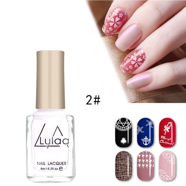 

lulaa 6ml stamp polish nail polish nail art optional stamping lacquer spray vernis a ongle varnish stamping tslm2