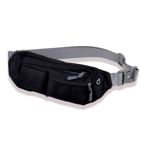 

2018 new outdoor sports pockets waterproof nylon polyester running bag polyester outdoor bag 4 color