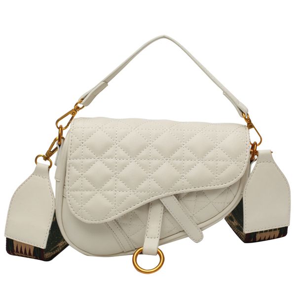 

broadband small girl bag korean version of personality bai-tie lingge one-shoulder slanted bag hand-held saddle