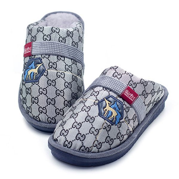 

wholesale women and men slippers indoor casual warm cotton shoes fashion luxury slides couple slippers a6, Black;grey