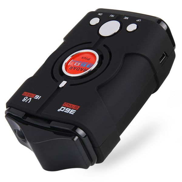 

v8 led display car trucker s voice alert warning 16 band auto speed testing system speed control dectector russian
