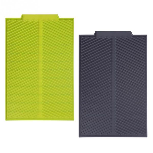 

new style silicone dish drying mat flume folding draining mat,rectangle drain mat drying dishes pad heat resistant non-slip tray