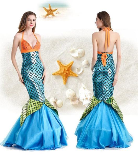 

cosplay designer womens theme costume party stage clothes halloween mermaid princess, Black;red