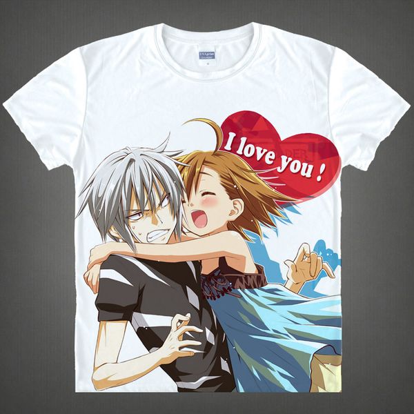 

anime shirt a certain magical index t-shirts multi-style short index librorum prohibitorum kamijo touma cosplay shirts tee-style144-no01, White;black