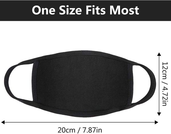 

designer adjustable anti dust face mask black cotton for cycling camping travel,100% cotton washable reusable cloth masks
