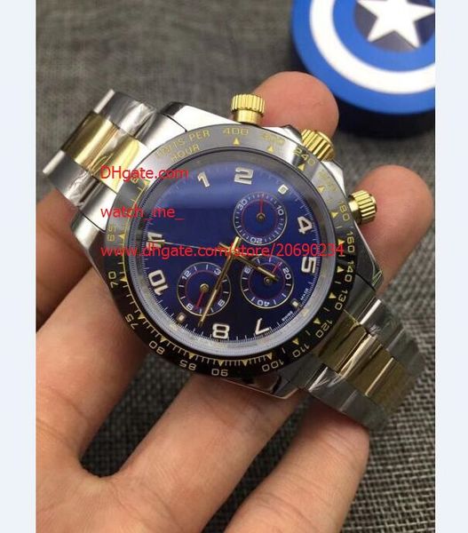 

5 color watch 40mm 116503 116523 sapphire yellow gold no chronograph mechanical automatic mens watches, Slivery;brown