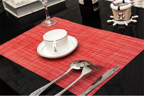 Hotel Restaurant Modern Placemats Renkli Kupa Altlıkları Mats Masa Mats Bowl Pad Isı Yalıtımı Dirençli Yemek Bar Mat 35pcs Kayma