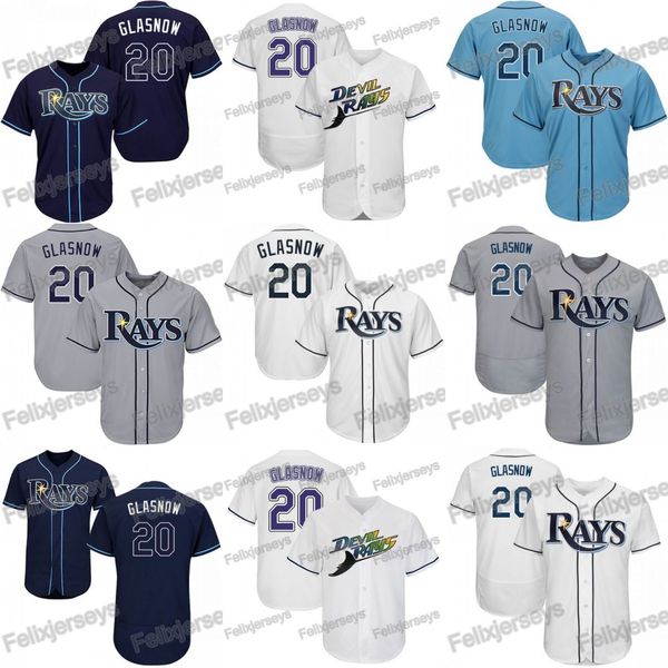 

20 Tyler Glasnow Tampa Bay Blake Snell Tommy Pham Willy Adames Austin Meadows Ji-Man Choi Rays Yandy Diaz Lowe Kevin Kiermaier Jersey