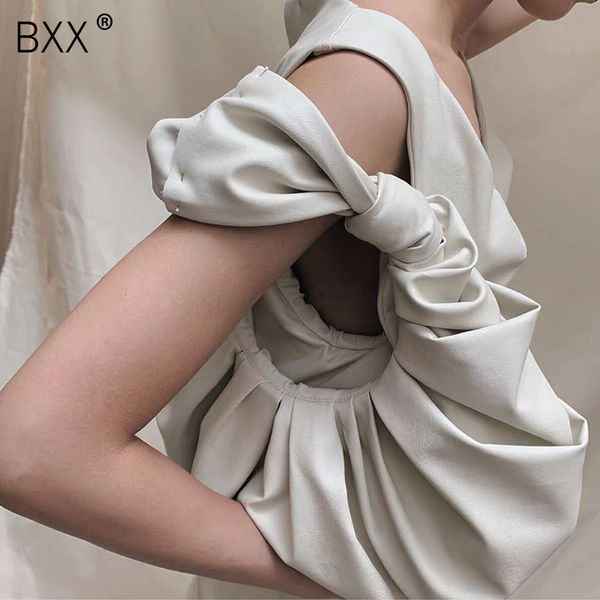 

bxx] 2020 pleated cloud totes bags for women pu leather womens handbags evening clutch purses lady dumplings handbags hl602