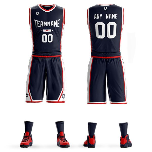 

men kids basketball jerseys sets uniforms marcin gort montre boys sport kit clothing shirts shorts suits side pockets customized, Black