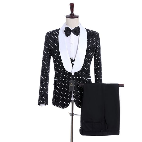 

classic shawl lapel tuxedos groom wedding men suits mens wedding suits tuxedo costumes de smoking pour hommes men(jacket+pants+tie+vest) 118, Black;gray