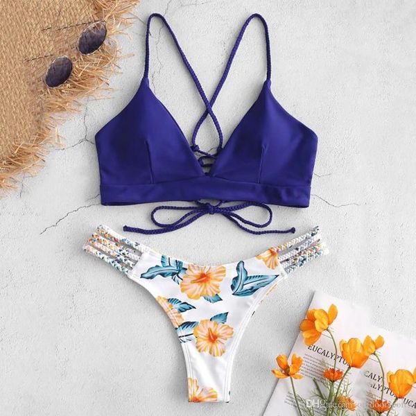 

flower girl dresses bikinis women s designer 2019 bikini set 2 piece swimsuit bandage bra set swimwear bathing suit crop top