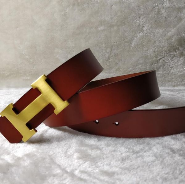 

New belt hop with leather fa hion colour matching high end bu ine lei ure tyle men and women 039 tyle with box, Black;brown