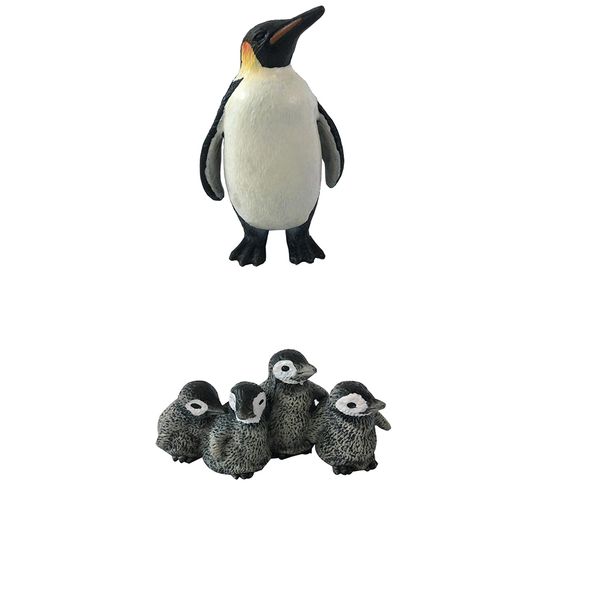 

2pcs realistic ocean penguin animal model home garden decoration p props
