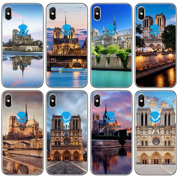 

[tongtrade] soft silicone tpu case for iphone 11 pro max x xs 8 7 6s 5s plus samsung s10 huawei mate 30 20 french notre-dame de paris case