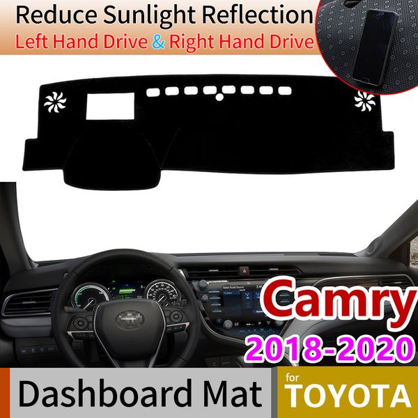 

for camry 70 xv70 2018 2019 2020 anti-slip mat dashboard dash cover pad sunshade dashmat protect carpet car accessories