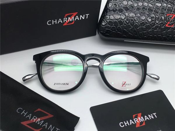 

новинка бренд-дизайнер чартер 19926 титановые очки ретро оправа по рецепту очки ретро оптические очки мужские очки, Black