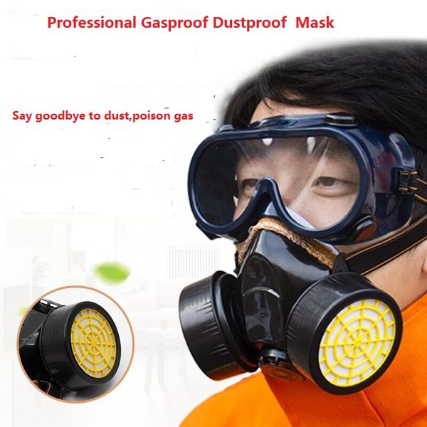 

профессиональный противогаз двойной активированный картонный респиратор противогаз с регулируемой повязкой газонепроницаемый пылезащитный fe