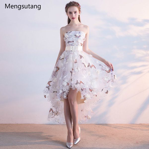 

халат короткий спереди длинный сзади лето без бретелек зашнуровать выпускной vestido de festa выпускные платья вечерние платья на заказ, White;black