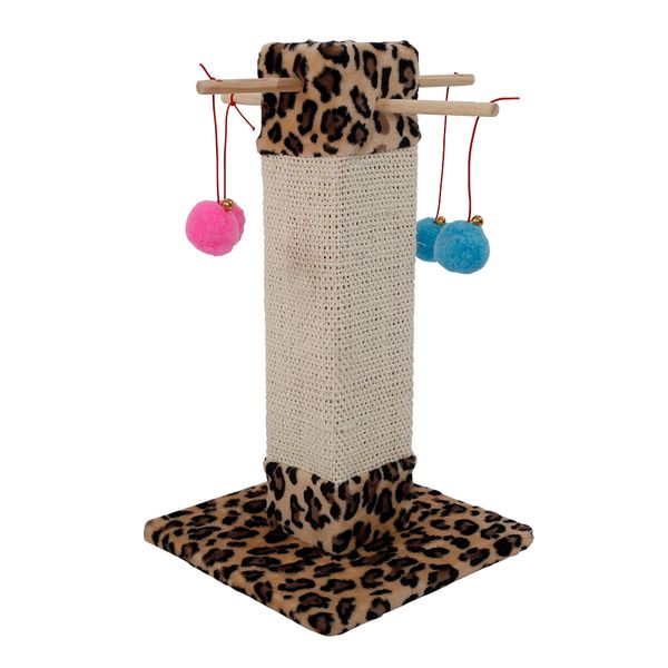 

M34 20" Stable Cute Sisal Cat Climb Holder Cat Tower Leopard Print