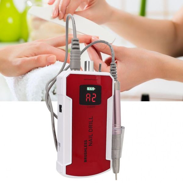 

35000rpm nail grinding polishing machine electric nail drill tool manicure tools 100-240v, Silver