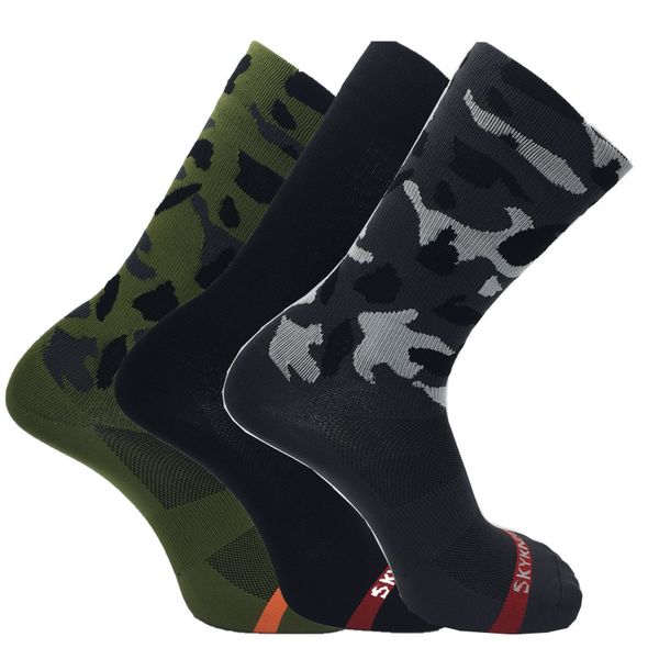

professional cycling socks men women basketball socks bicycle outdoor brand racing bike compression, Black