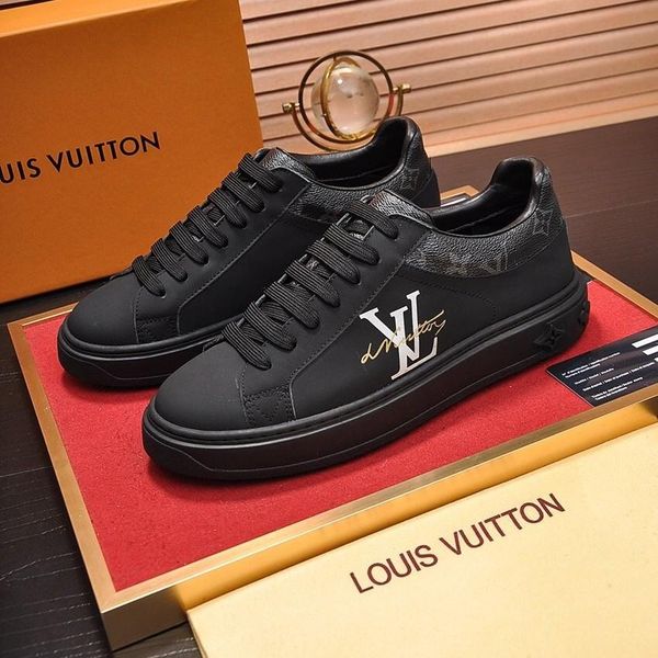 

s3 fashion casual men's shoes outdoor sports handsome wild luxury shoes original box packaging zapatos hombre, Black