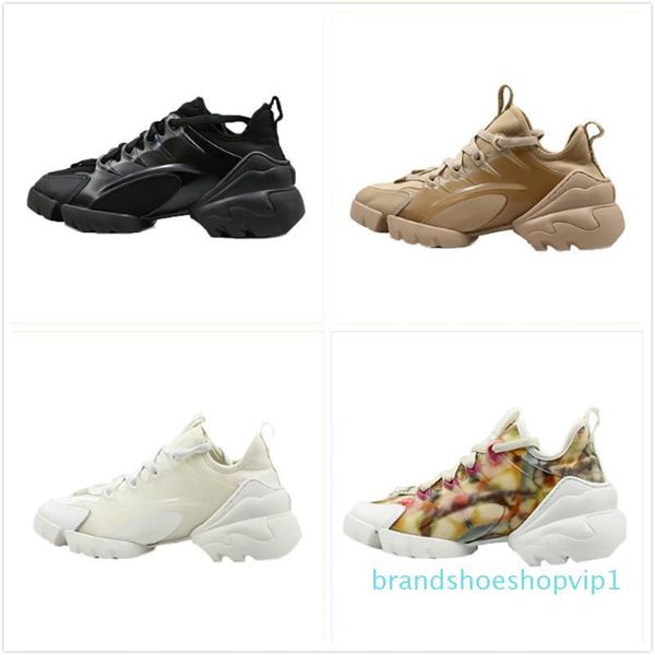

brand 19ss connect horse hoof knitting casual shoes fashion white black khaki hommes designer sports shoes jogging womans sneaker l02