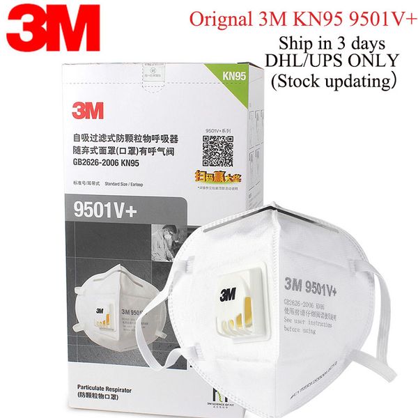 

in stock 3m n95 mask 9502+ 9501+ 9542v 9001v with respirator valve ffp2 mask anti dustprotective dustproof pm2.5 protective mask