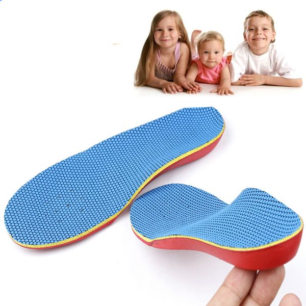 

children kids orthopedic insoles for shoes flat feet arch support x-o leg correction shoe inserts plantillas para los pies eva, Black