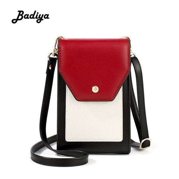 

fashion women shoulder bag personlity contrast color patchwork flap crossbody bag phone coin card purse ladies messenger