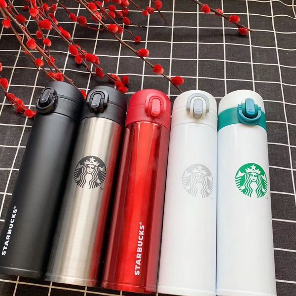 

5 colors starbucks insulation cup vacuum flasks thermos stainless steel insulated thermos cup coffee mug travel drink bottle