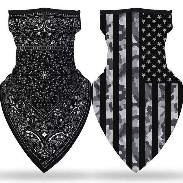 

giyfi facemask cycling face masks punisher tube buffs bandana cosplay neck gaiter national flag face shield outdoors hunting 3d scarf, Black