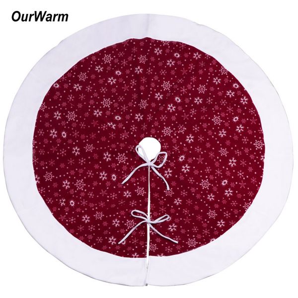 

ourwarm christmas tree skirts red velvet xmas tree decoration merry christmas supplies home outdoor event party skirts