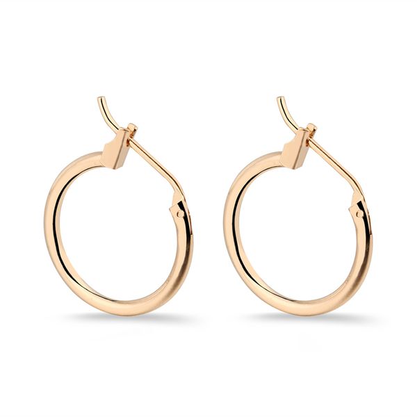 

1pair hippie small circle hoop earrings 13/16/19mm handmade simple endless earrings bali wrap for women chic female jewelry, Golden;silver