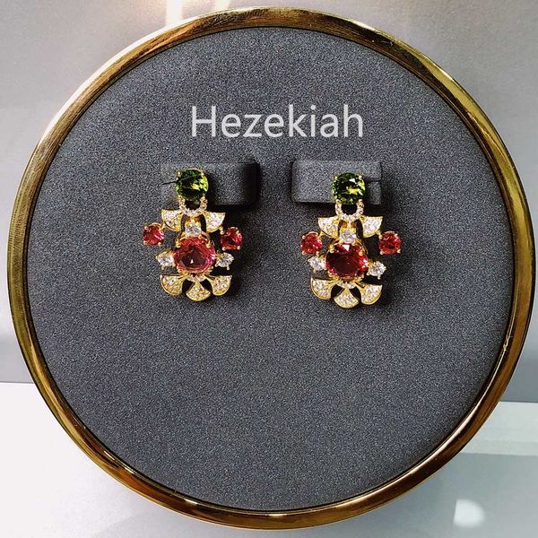 

hezekiah s925 sterling silver flower earrings aristocratic temperament ladies earrings prom party earrings superior quality, Golden
