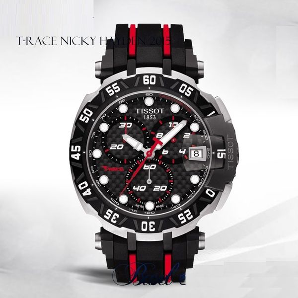 

limited luxury watch men watch swiss 1000 miglia chronograph mens quartz sport watch black grans turismos gts xls rubber luxury t092, Slivery;brown