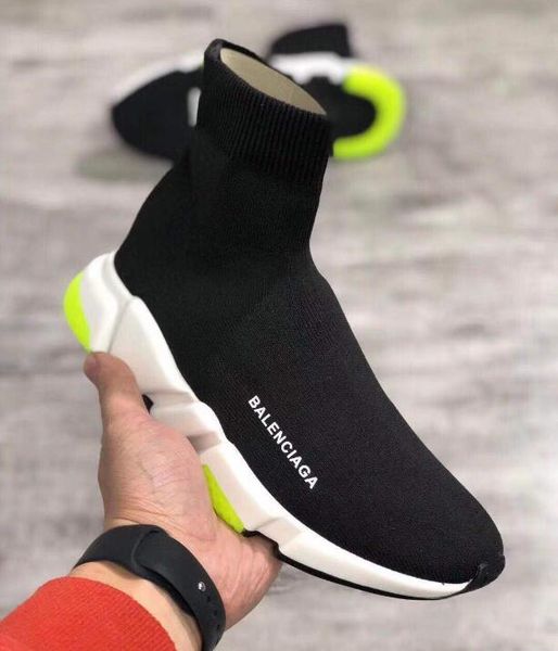 

Balenciaga sock speed дизайнер обуви Speed ​​Trainer красный серый черный белый зеленый плоский
