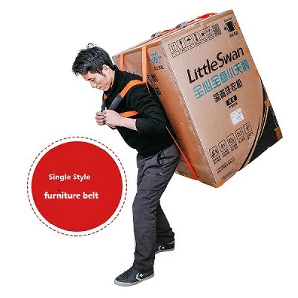 

new style easy carry furniture lifting moving cord furniture transport belt rope straps for lifting bulky items, Black;white