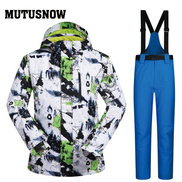 

ski suit men brands new smhmtz outdoor windproof waterproof thermal male snow jacket and pants snowboard men ski winter jackets