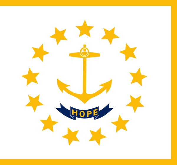 

drop shipping american rhode island copy state flag 3x5ft usa polyester flag banner white sleeve and two grommets