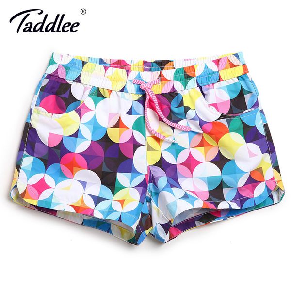 

taddlee brand women board beach shorts swimwear swim boxer trunks quick dry large size sports running shorts surfing bottoms new