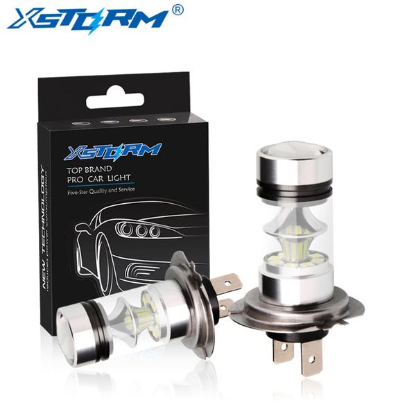 

2pcs h7 светодиодные лампы супер яркий автомобиль противотуманные фары 12v 24v 6000k белый 20 3030smd вождение запуск лампы авто водить h7 л